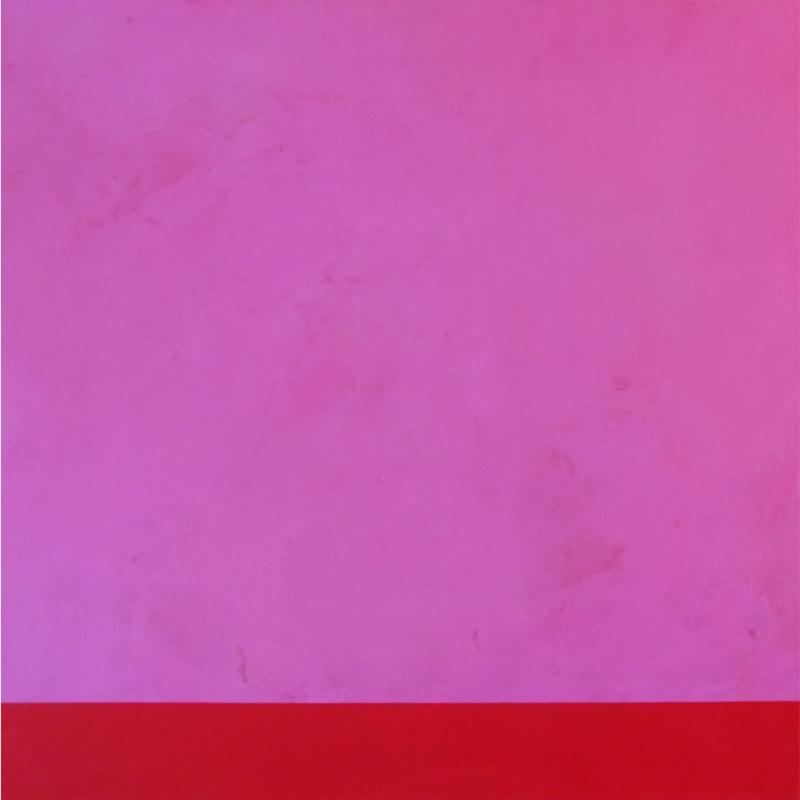 Ulrike Brockmann, OT. 18/13, (Rosa, Rot), 2013, Acryl auf Leinwand, H 80 cm x B 80 cm